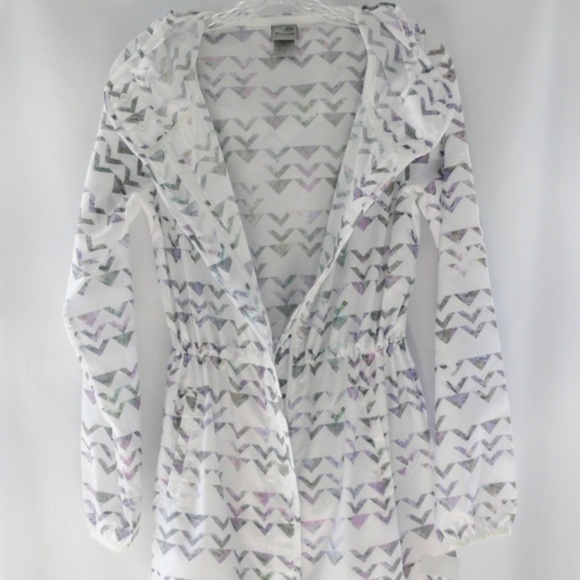 Champion Hooded Jacket Size XS Lightweight Travel Athleisure NWOT Geometric - Picture 3 of 8